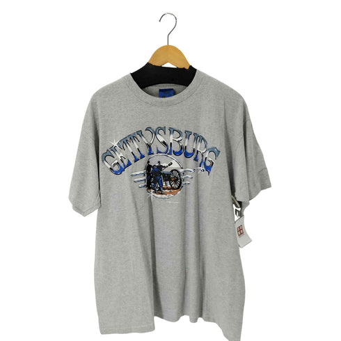 テネシーリバー TENNESSEE RIVER 90S フロントプリント S/S ボーダー Tシャツ メンズ import:XXL